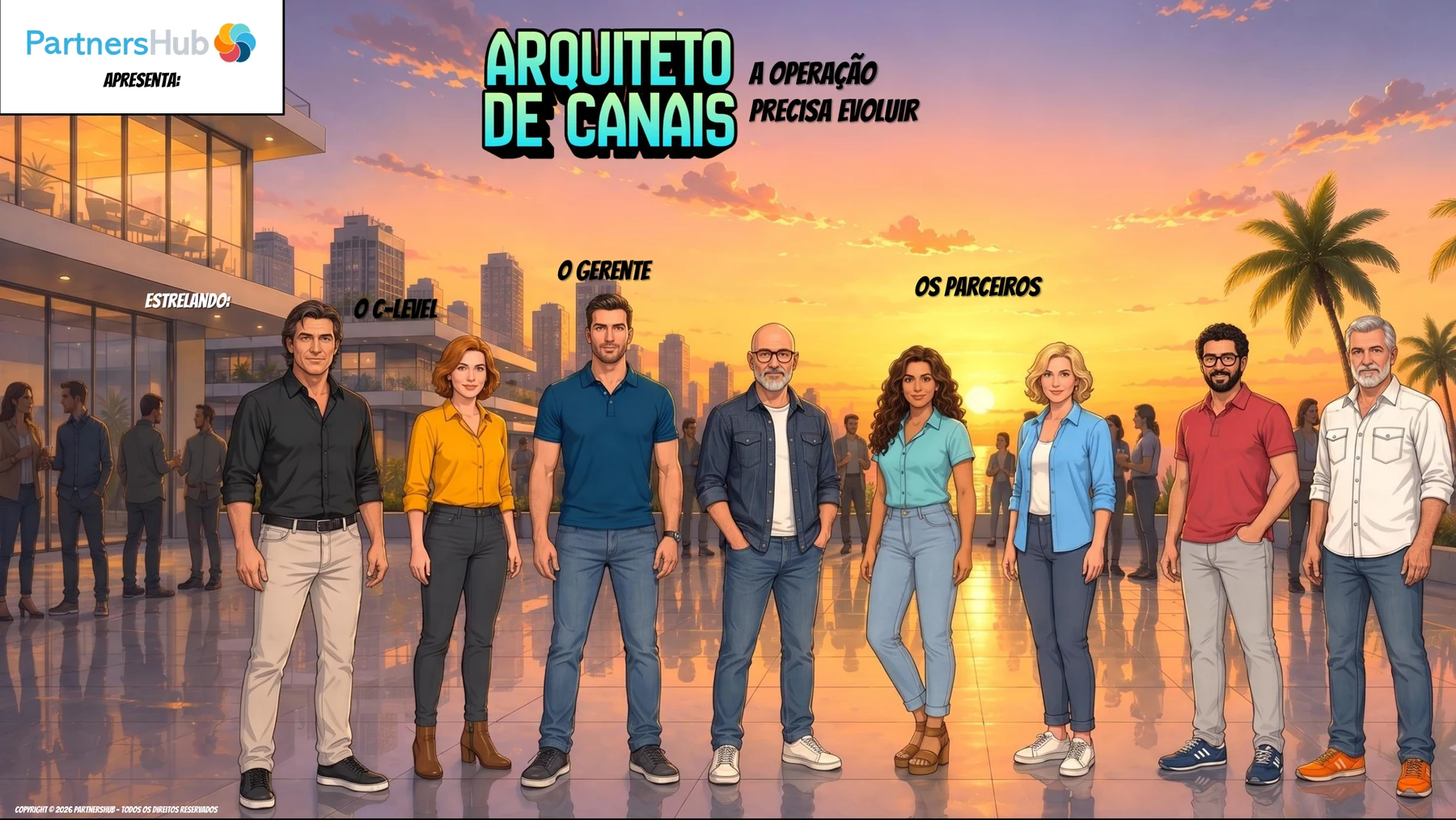 Capa da história em quadrinhos O Arquiteto de Canais, da PartnersHub
